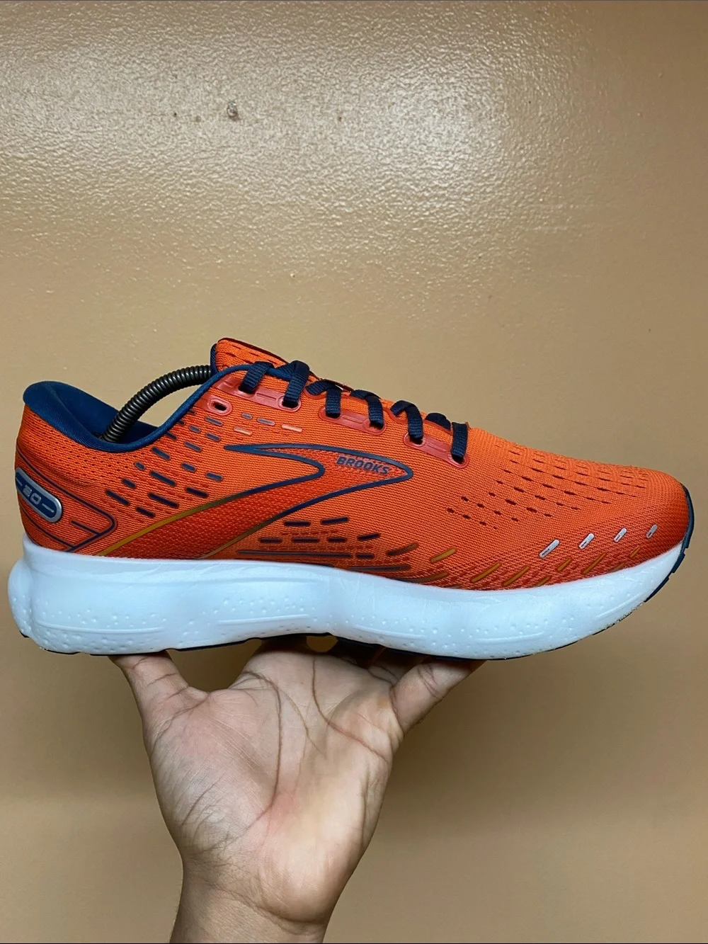 Brooks Glycerin 20 Men's Running Sneakers “Orange/Titan/Flame” Size 12.5 Medium